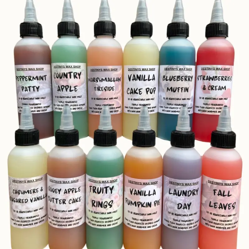 LUXURY LIQUID WAX MELT - SQUEEZE WAX MELT - TRIPLE FRAGRANCED  - 3.5oz BOTTLE Candle Aroma
