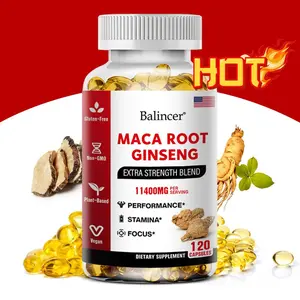 Balincer Maca Health Supplement, Supports Men's Health and Athletic Performance 120 Capsules