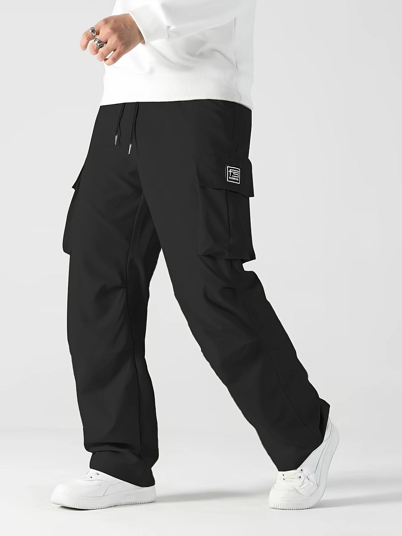 3 Pack Men's Tactical Cargo Pants, Elastic Waistband & Multi-Pocket Design, Perfect for Spring & Summer, Ideal for Outdoor Activities