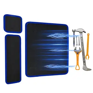 3-Piece Flexible Magnetic Tool Mat Set with Tray Holder — Magnetic Tool Tray & Flexible Mat (PVC, Non-Slip) for Auto Repair Organization