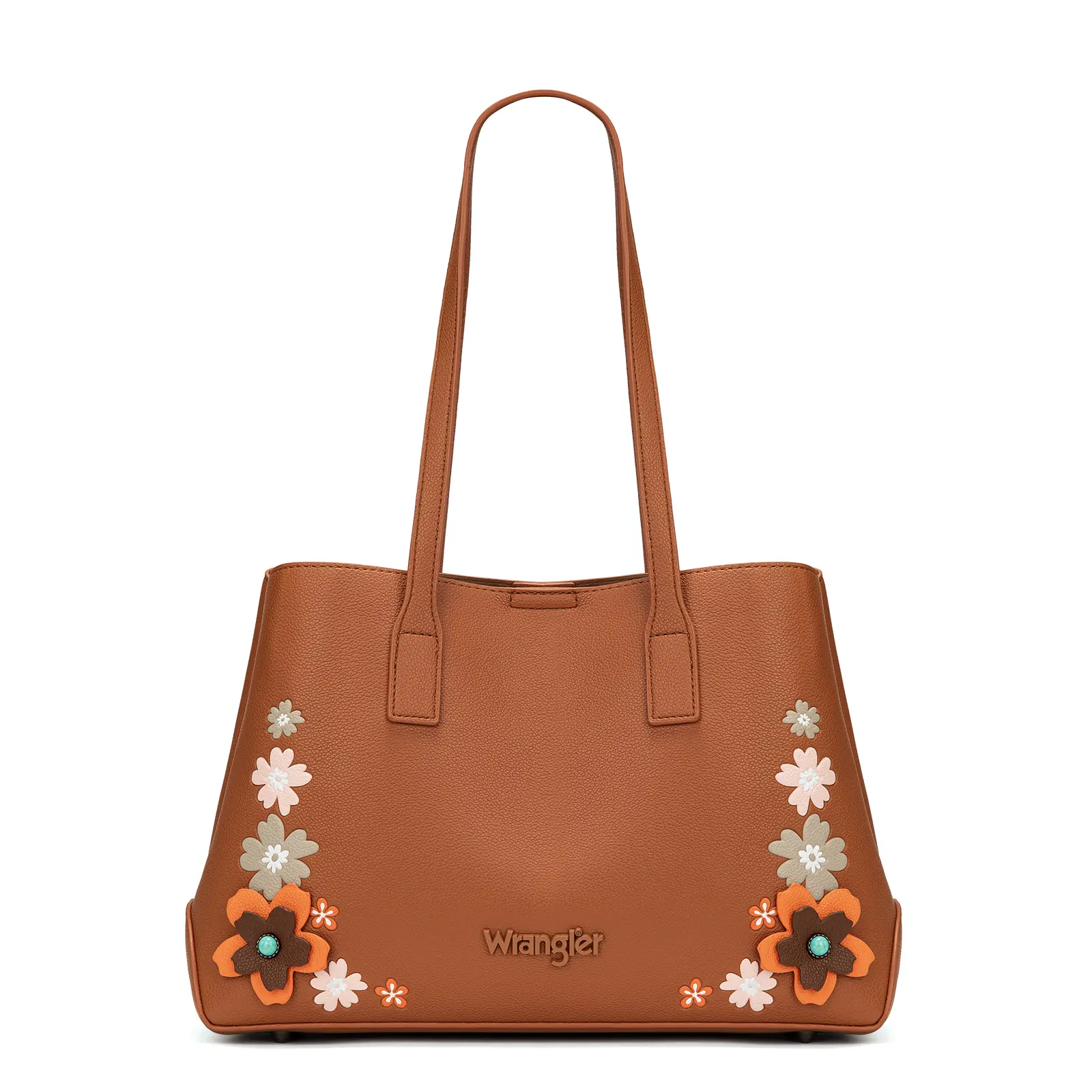 Wrangler Women’s Floral Applique Tote Bag Large Capacity Shoulder Handbag Wrangler Women’s Floral Applique Tote Bag Large Capacity Shoulder Handbag