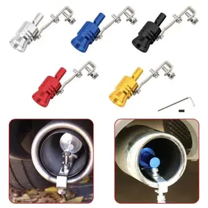 TurboWhistle Exhaust Sound Simulator for Car & Motorcycle - Universal Fit, T6061 Aluminum, Bolt-On Install, Multiple Colors, Turbo Sound Effect, JDM Style, Bike Mods, Exhaust Simulator