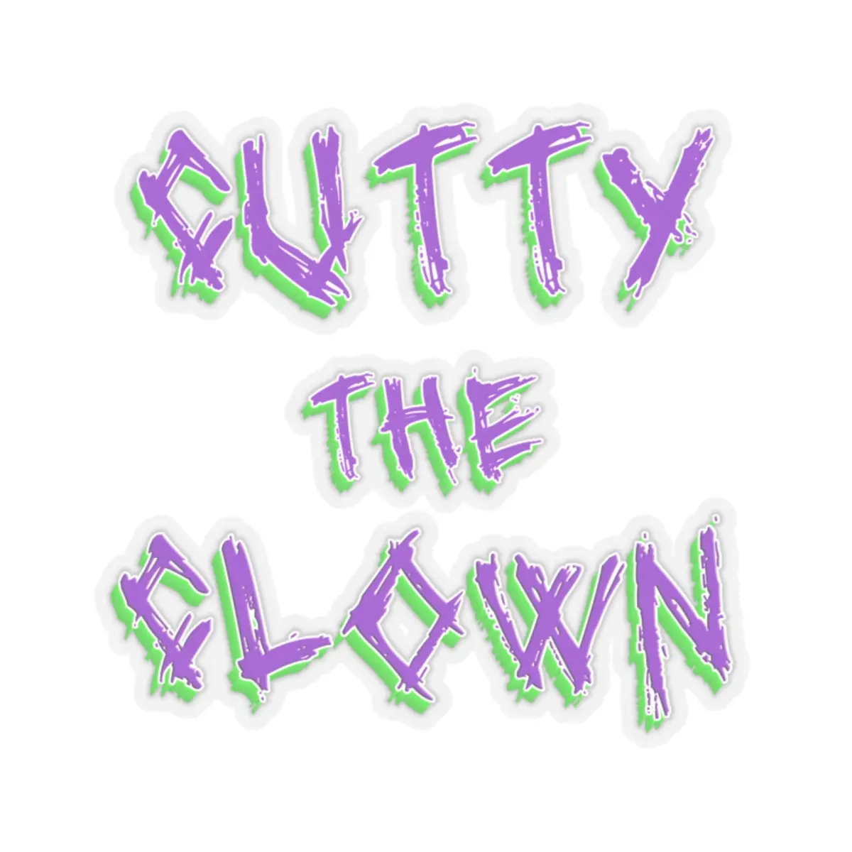 Cutty the Clown Stickers - Fun, Playful Decor for Laptops, Water Bottles, Journals, Party Favors, Kids' Crafts