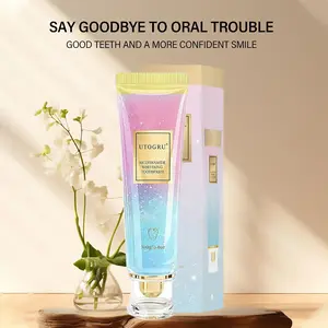 double mouth guard Toothpaste,Stain Removal Gentle,Fluoride-Free,Niacinamide Toothpaste,Improves Gum Health, Fresh Breath,Cleaning your teeth and making you shine