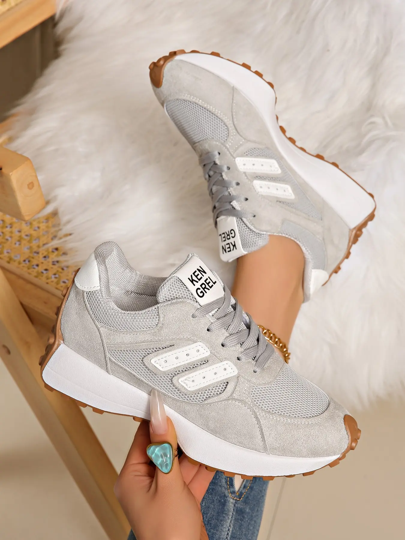 French Style Lazy Spring Summer New Four Seasons Fashion Versatile Dad Shoes, Pointed Toe Aggressive Sports Shoe, Sneaker, Thick Sole Comfortable, Thick Soled Sneakers, Casual Sneaker, Stylish Sneakers