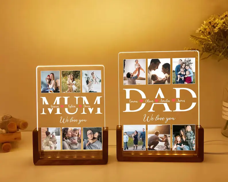Personalized Photo gift for Dad, Custom Picture Dad gift, Mothers day gift idea, Family Christmas Gift, Christmas Gift from Daughter Son, Fathers day gift idea, Dad Gift