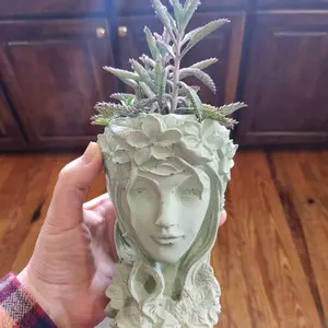 Concrete Goddess Mother Nature Large Planter