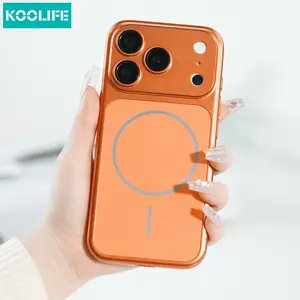 Koolife Luxury Magnetic Wireless Charging Phone Case, Cellphone Casing, Matte Large Window, Fits iPhone 13-17 Series, Durable Design, Enhanced Connectivity