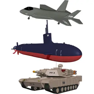 Bath Toys for Kids Ages 4-8, Kids Bath Toys for Boys, Mold Free No Hole Sealed, Soft Durable Army Play Set Submarine Tank Airplane Jet, No Mold for Water Tub & Pool, Ages 0-1-3-4-5-6-8