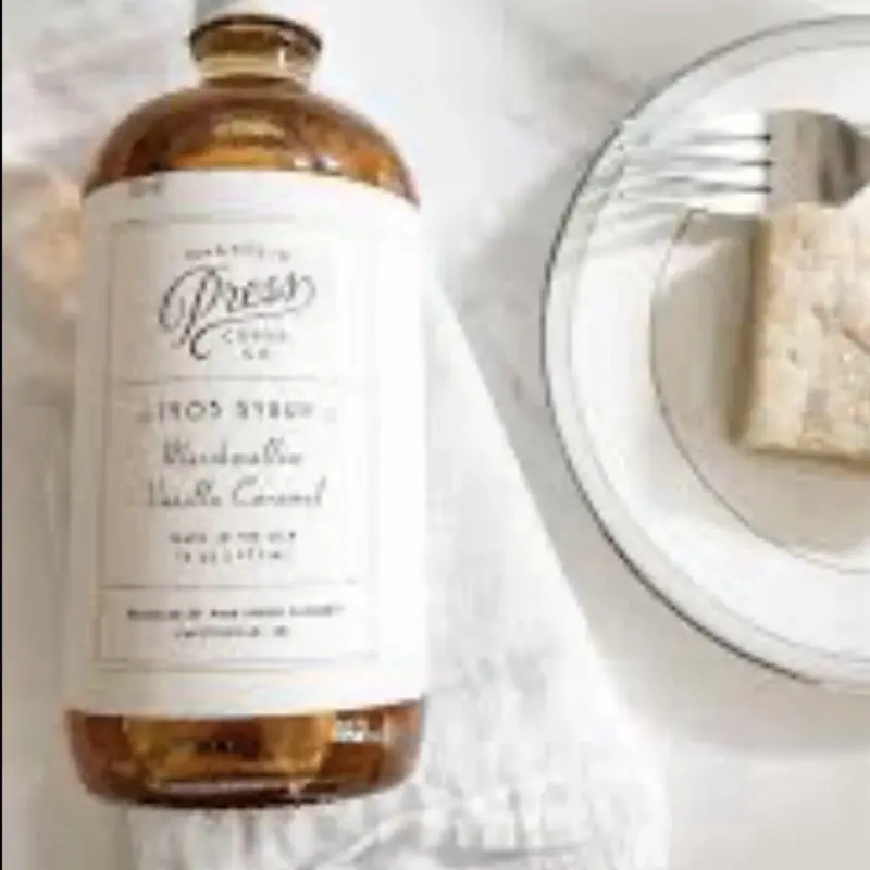 Magnolia Press 1905 Syrup. Marshmallow Vanilla Caramel Flavor. 16oz Each