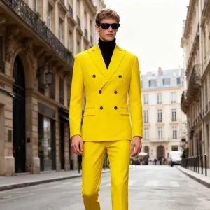 Men's  2-Piece  Slim-Fit Double-Breasted Tuxedofor Formal Occasions