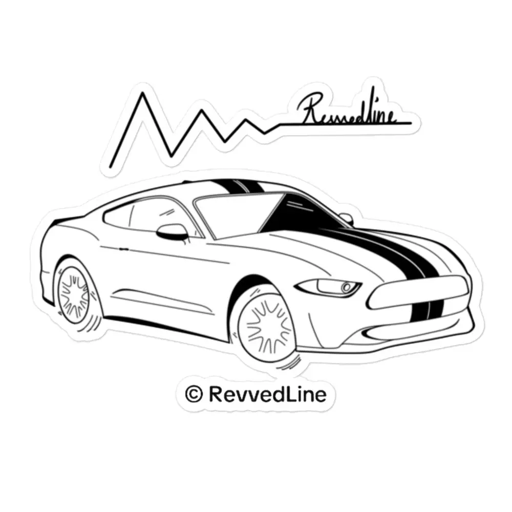 Revvedline Mustang S550 Bubble Free Sticker
