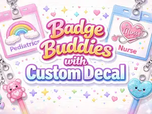 Custom Badge Buddies comes with Decal