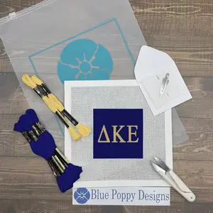 Delta Kappa Epsilon 4x4 Needlepoint Kit