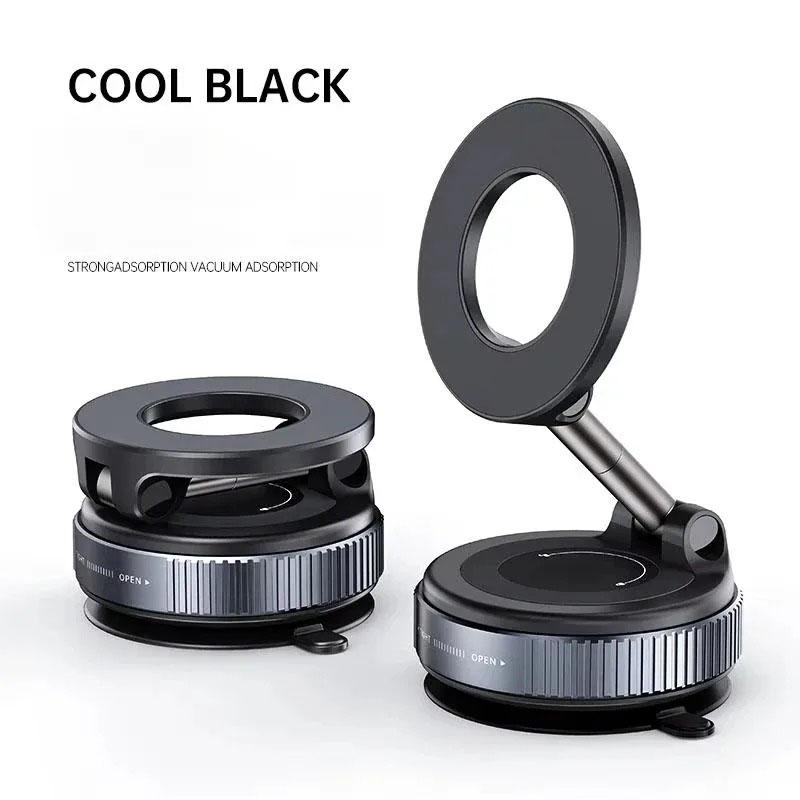 For Magsafe Car Phone Holder Suction Cup Vacuum Magnetic Phone Hholder 360° Rotatable Foldable Phone Holder Phone Accessories