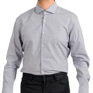 Hugo Boss Men's Multi-Color Slim Fit Plaid Long Sleeve Dress Shirt