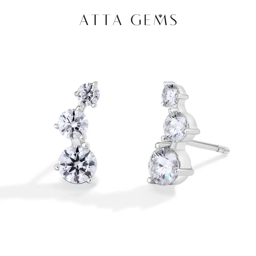 Women's High-Quality Synthetic Moissanite Teardrop Stud Earrings - Special-Style Fine Jewelry, Ideal for Birthday & Engagement Gifts, E024, summerwins, Moissanite Studs Earrings