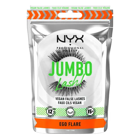 Jumbo Lash! Naturally Voluminous Re-Usable Vegan False Lashes, NYX Professional Makeup