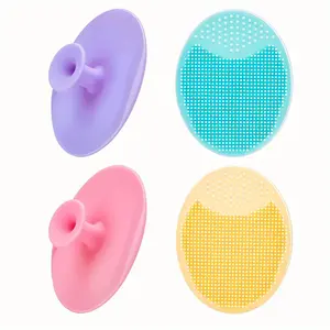 4 Pack Silicone Face Scrubber Deep Cleansing Brush Exfoliator for Blackhead Acne Pore Care Skin Wash Tool