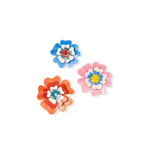 Mackenzie-Childs dolce vita flower magnets, set of 3