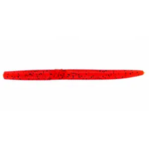 212 MAIN 5 in. Yamamoto Orange-Black Slender Senko Fishing Lure, Pack of 10, Tip Quiver Design Trick Worms for Boating, Water Sports