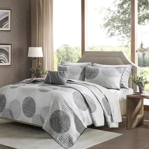 6 Pieces Quilt Set with Cotton Bed Sheets
