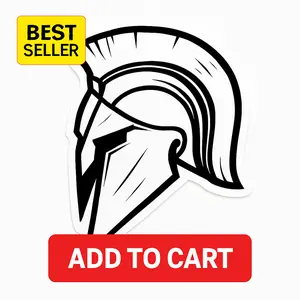 Forged After Dark Spartan Di e-Cut Sticker – Matte, Weatherproof, Gym Lifestyle Motivation