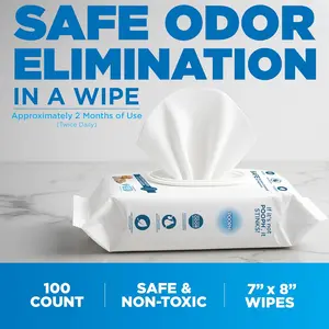 POOPH Pet Wipes for Puppy & Dog Grooming 100 Count Pack - On-the-Go Odor Control Dog Wipes for Paws, Butt, Ear, Face, and Fur - Easy, Convenient, and Gentle Pet Cleanup - Perfect for Everyday Pet Care Cleaning