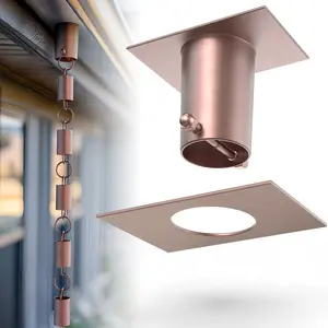 Rain Chains Direct - Rain Chain Gutter Adapter/Installer in Pure Copper