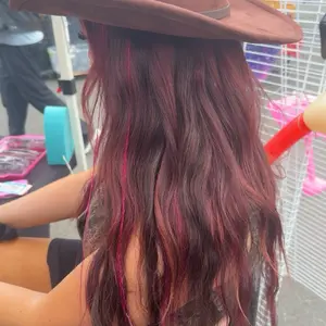 Cherry Cola Genius Wefts 200 Grams for Vibrant Hair Enhancement and Styling