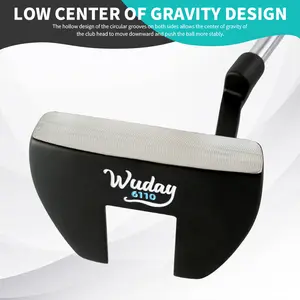 WUDAY Right-Hand Mallet Golf Putter | Forged Hitting Face with Batting Assist Line, Regular Hardness, Stainless Steel Shaft, Non-Slip Premium Grip, Ideal Golf Gift for Men top golf back net golf accessories golf