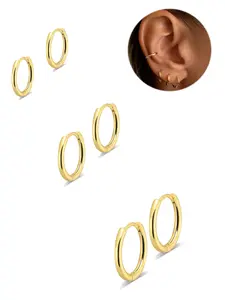 Simple Hoop Earrings, Stainless Steel Hoop Earrings, Fashion Jewelry for Party, Daily Clothing Decor, Trendy All-match & Exquisite Jewelry for Birthday Gift, Earrings Set