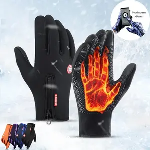 Outdoor Winter Gloves, Touchscreen andWindproof Full-Finger Gloves for Sports, Travel,and Daily Activities,Men's And Women's Fleece Gloves