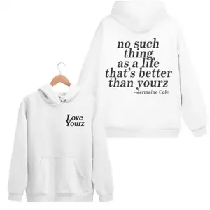 J Cole DreamVille Love YourZ Lyrics 2 Sided Graphic Hoodie Sweatshirt T-Shirt For Men Women Unisex Style 100% Cotton Pullover Unisex Hoodie Perfect for hip hop fans streetwear lovers daily wear or gifting soft and comfortable fit Menswear Fitness