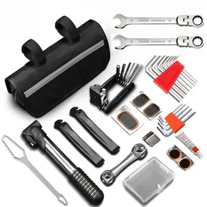 Portable Bicycle Repair Tool Set, Hex Wrench Nut Tire Screwdriver, Motorcycle Bike Maintenance Kit, Essential Cycling Tools