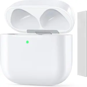 Wireless Charging Case Compatible with AirPods 4, USB-C Port, Charger Case Replacement, with Bluetooth Pairing Sync Button, Earphones Not Included