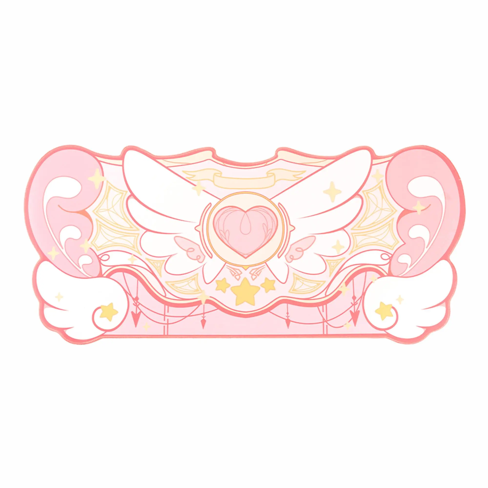 Large Gaming Mouse Pad Kawaii Pink Non-Slip Rubber Back Mouse Pad Big Waterproof Desk Mat for Keyboard and Mouse Perfect for Gaming, or Home Office Work