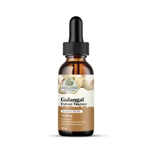 Galangal 10X Extract Tincture 15,000 mg - 30ml/1oz | High-Potency Herbal Supplement | Pure and Natural | Supports General Wellness | Vegan & Non-GMO
