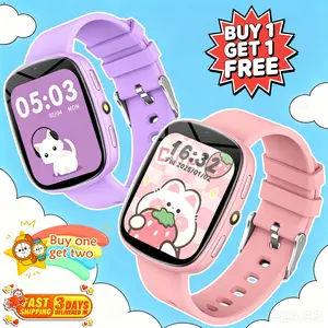 Kids smartwatch, buy 1 get 1 free product, built-in with 22 educational games, photo and video recording, flashlight, motion tracking, alarm clock, sleep monitoring functions, multiple color options - Children's Day, birthday gifts