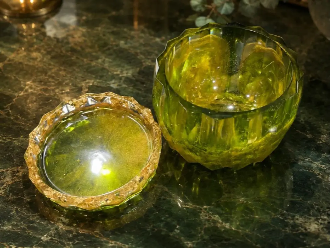 Resin Trinket Dish Set, Home Decor Bowl Candle Holders for Home Supplies