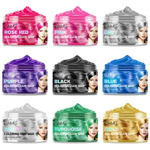 Hair Color Mud, 1 Box Temporary Gentle Hair Dye Cream, Non-greasy Quick & Easy To Use Hair Coloring Mud for Men, Women, Kids