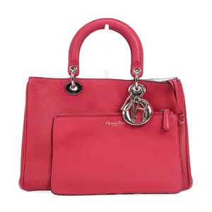 Pre-owned Dior Calfskin Shoulder Bags Christian Diorissimo Pink 16387770