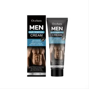 Men's Gentle Moisturizing Depilatory Cream, Hair Removal, Cleans Male Body Leg Hair, Nourishing Smooth Depilatory Cream, Suitable for All Skin Types