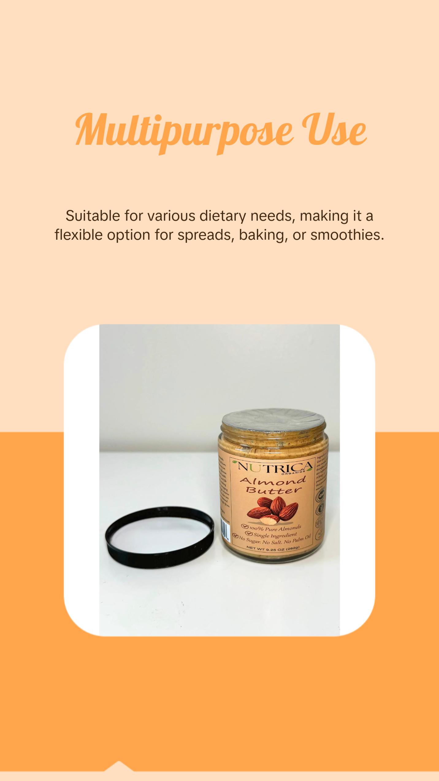 100% Natural Almond butter
