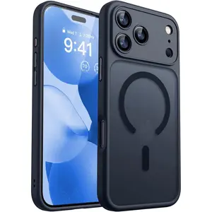 IT Magnetic Compatible for iPhone 17 Pro Case, Upgraded [Full Camera Protection] [Compatible with Magsafe] [Translucent Matte] Shockproof Protective Phone Cover
