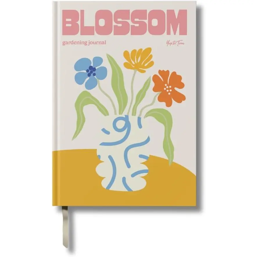 Blossom Gardening Planner Journal - Plan, Track, Manage Your Projects, Schedule Tasks, Ribbon Bookmark for All Gardeners, Comprehensive Layout