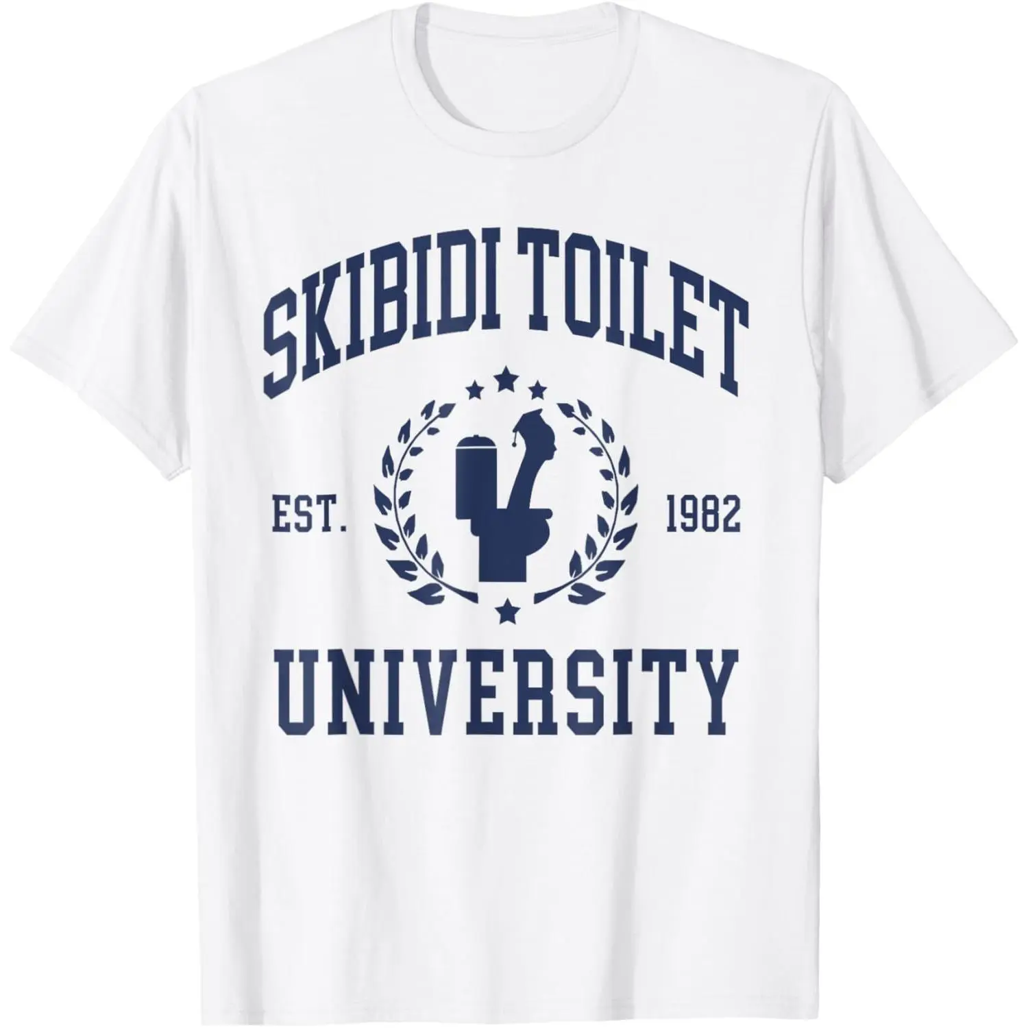 Skibidi Toilet University Funny Skibidi Meme T-Shirt