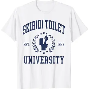 Skibidi Toilet University Funny Skibidi Meme T-Shirt