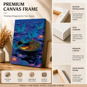Stunning album Framed Wall Painting Eco HD Canvas Wall Art with Inner Frame | Waterproof Wrinkle-Free Not Easy to Damage | Ideal Wall Decor for Hallway Entryway & Living Room