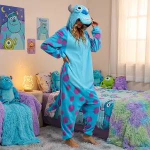Adult Animal Onesie Halloween Costume Cosplay One-Piece Pajamas for Women Men Teens - Cute Warm Fleece Full Body Jumpsuit Perfect for Christmas Party Sleepwear Loungewear Funny Gifts Birthday Celebration